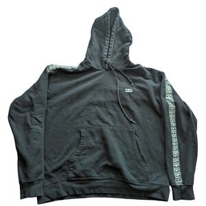 OBEY Worldwide Black Hoodie OBEY Giant All Eyes Logo Tape Sleeve Mens Size LARGE